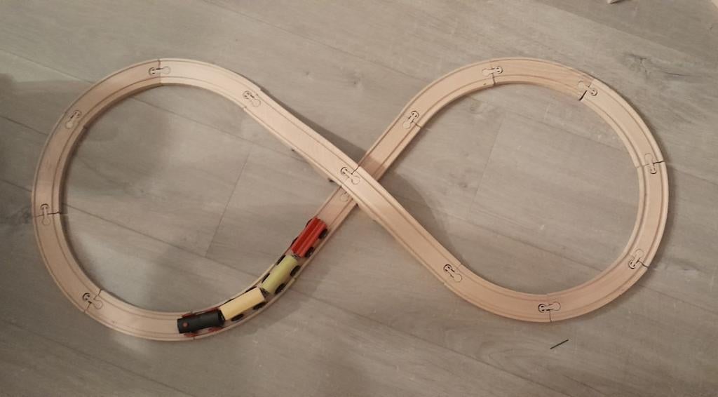 Houtentreinset met trein, Ophalen of Verzenden