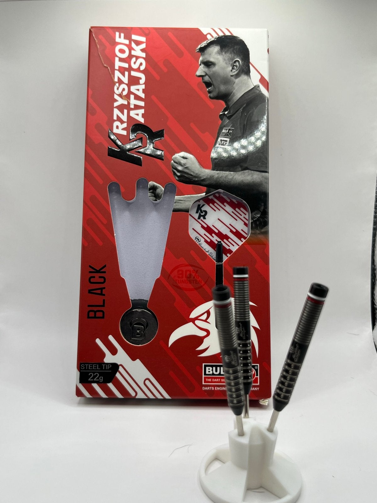 NIEUW Krzysztof Ratajski Black Darts 22g - Nieuw in doos, Sport en Fitness, Darts, Ophalen of Verzenden, Nieuw, Pijlen