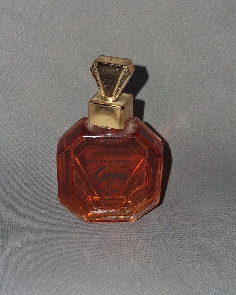 Luxe parfum mini - Van cleef & arpels gem gold cap, Ophalen of Verzenden, Zo goed als nieuw, Miniatuur, Gevuld