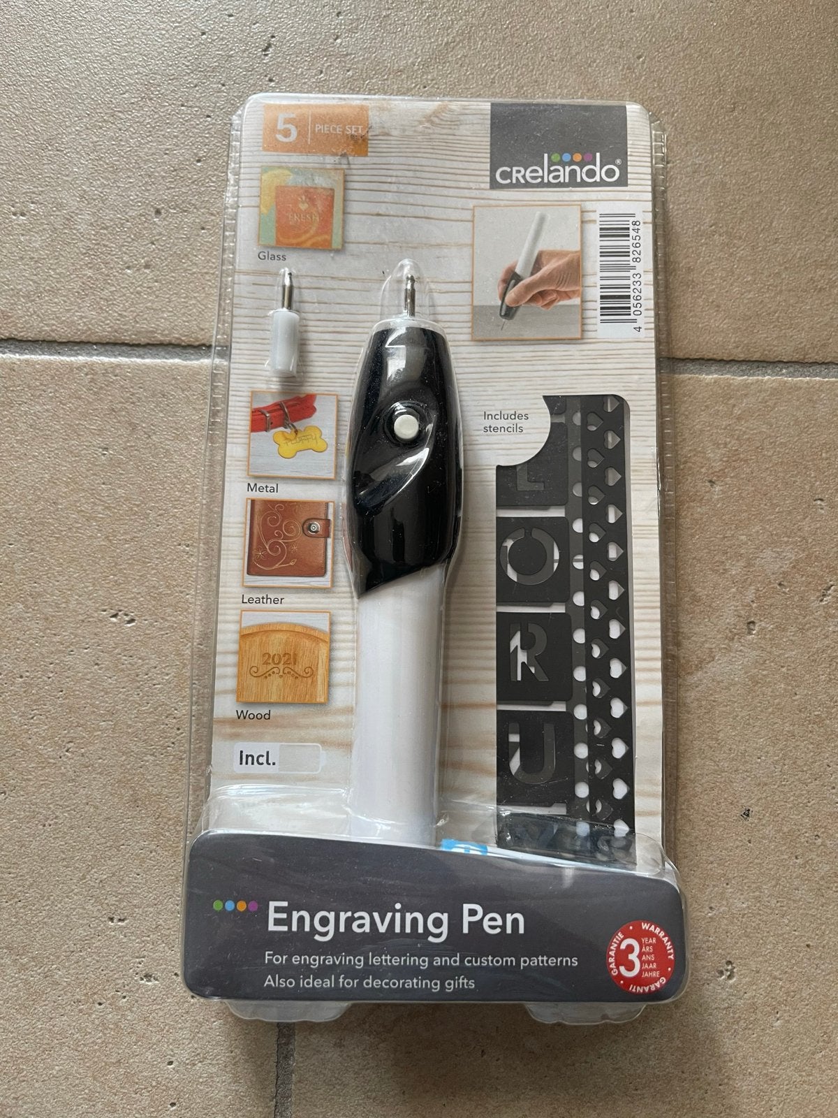 Crelado Graveerpen - Nieuw in verpakking, Zwart, Overige thema's, Gereedschap of Toebehoren, Nieuw