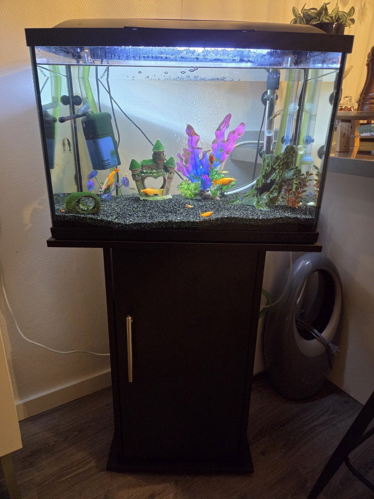 mooie aquarium met meubel, Dieren en Toebehoren, Vissen | Aquaria en Toebehoren, Ophalen