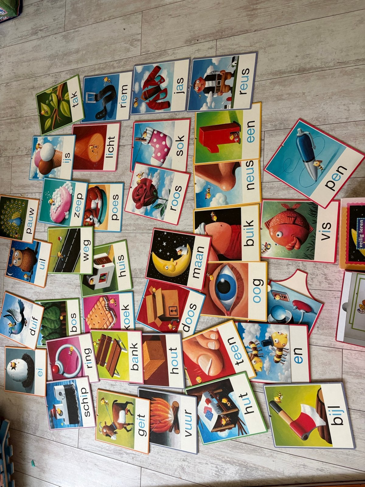 Veilig leren lezen wandplaten uit de school, Ophalen of Verzenden, Gebruikt