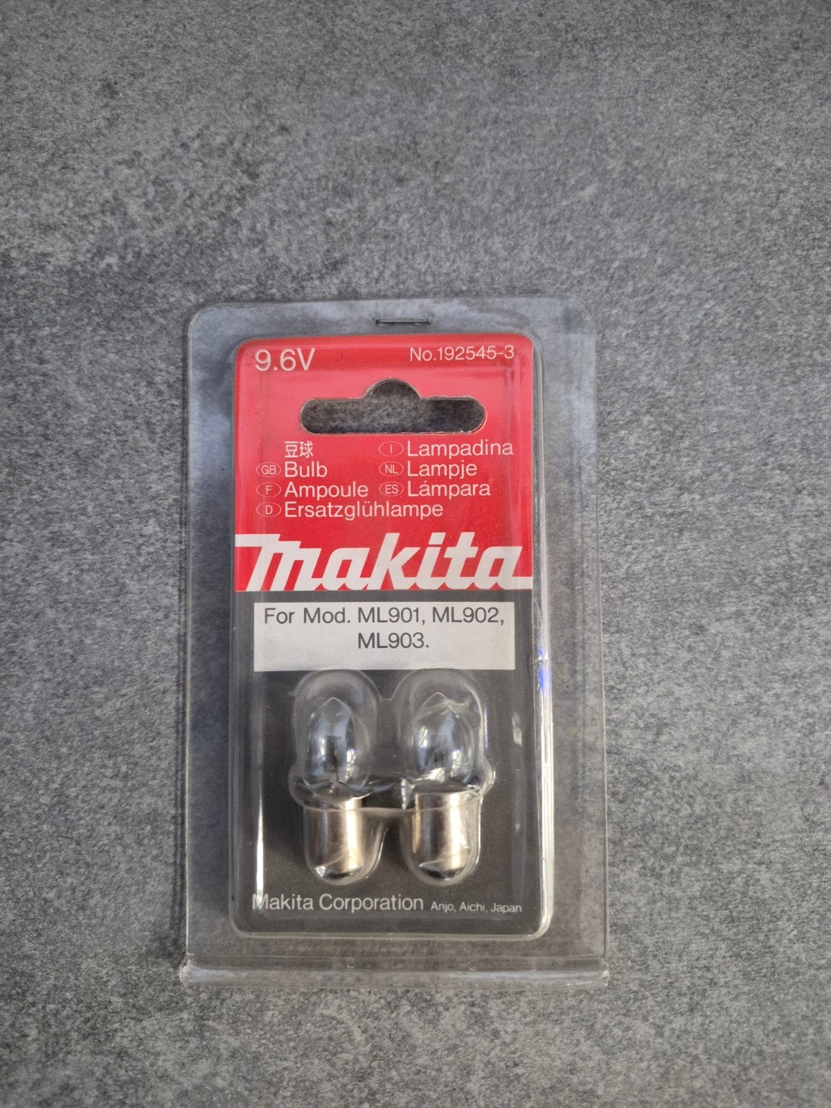 Makita 9.6V Lampjes voor ML901, ML902, ML903 (2 stuks), Ophalen of Verzenden, Nieuw