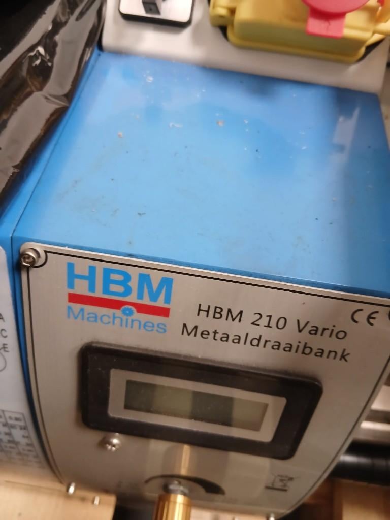 HBM 210 x 400 Vario Metaaldraaibank, Ophalen, Gebruikt, Metaaldraaibank