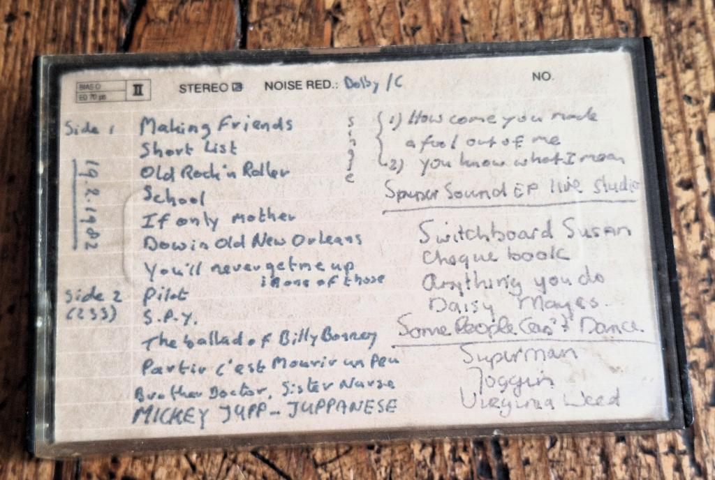 MICKEY JUPP -cassette eigen opnames, Cd's en Dvd's, Cassettebandjes, Ophalen of Verzenden, Gebruikt, Overige genres, 1 bandje
