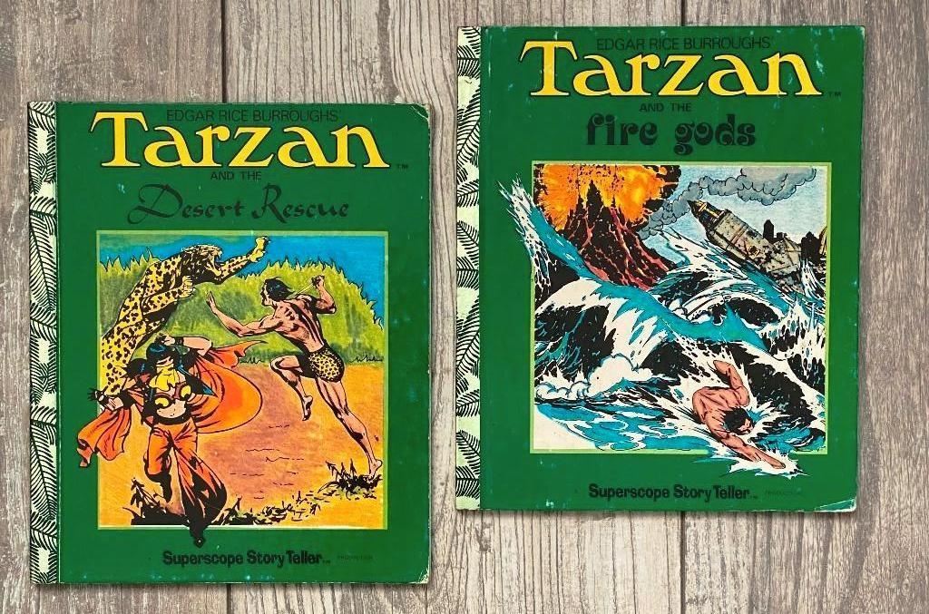 2 x Tarzan USA Superscope Story Teller /Burne Hogarth 1977, Hogarth, Ophalen of Verzenden, Zo goed als nieuw, Meerdere stripboeken