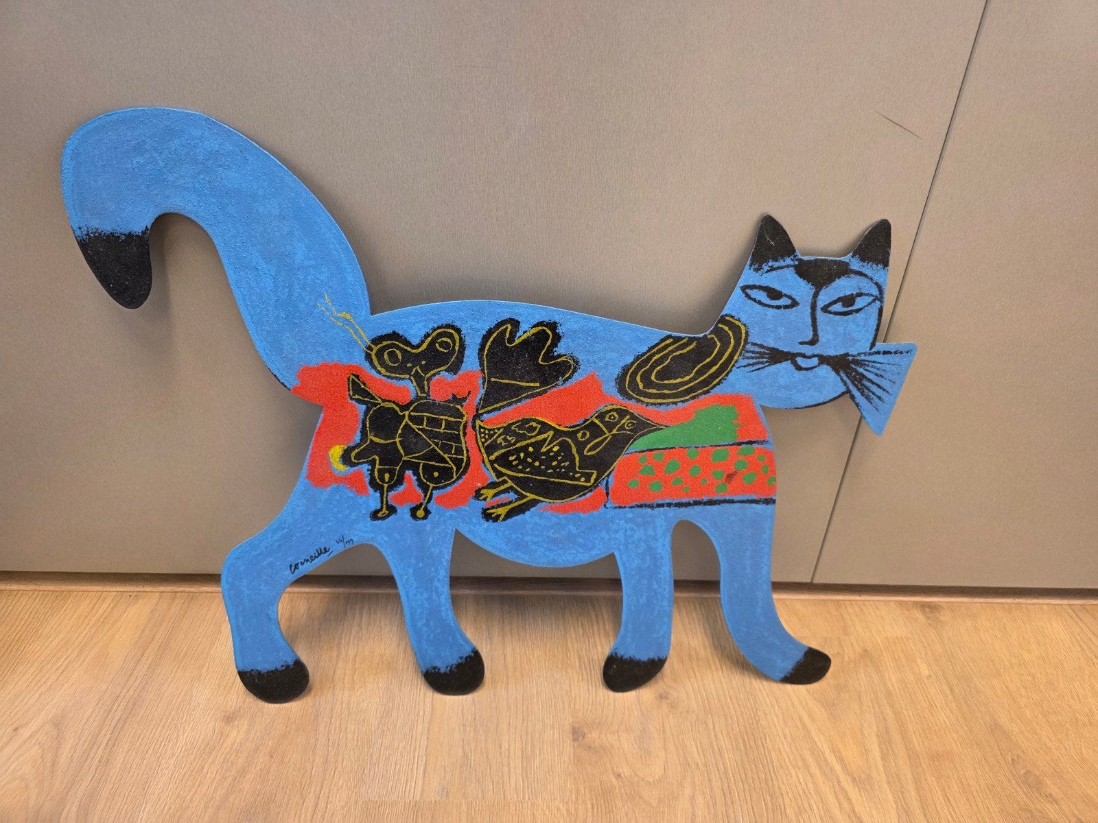 Corneille Kat Sculptuur - Gelimiteerde Editie Metaal, Antiek en Kunst, Ophalen, Metaal