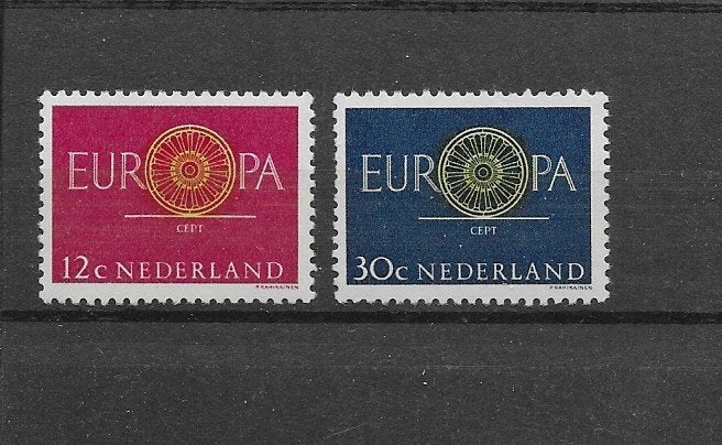 Nederland 1960, NVPH 745 t/m 746, Ongebruikt., Verzenden, Na 1940, Postfris