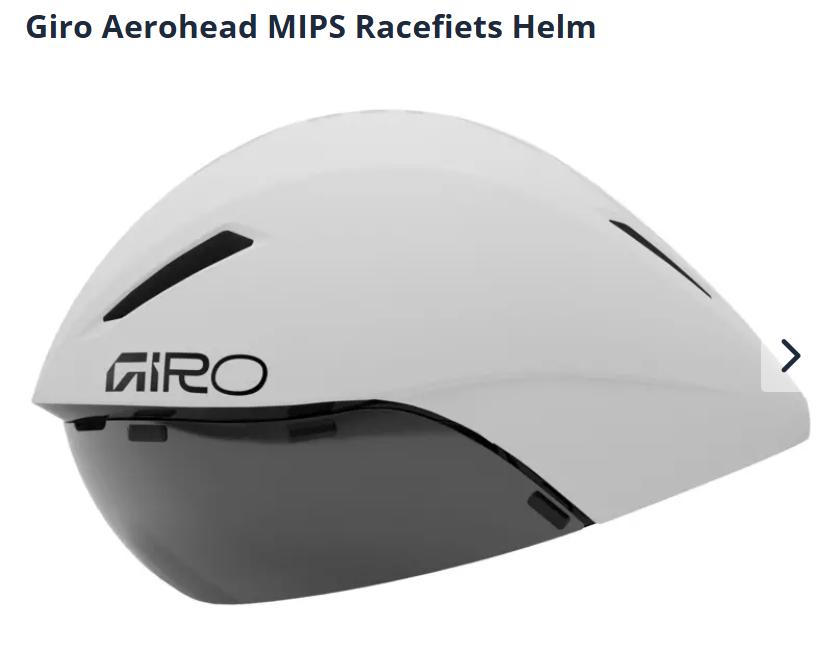 Te huur: Giro Aerohead Tijdrit Racefiets Helm, Fietsen en Brommers, Ophalen, Giro, Nieuw, L