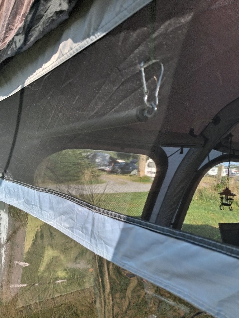 Opblaasbare caravan voortent, Caravans en Kamperen, Ophalen, Zo goed als nieuw, Polyester, Overige merken