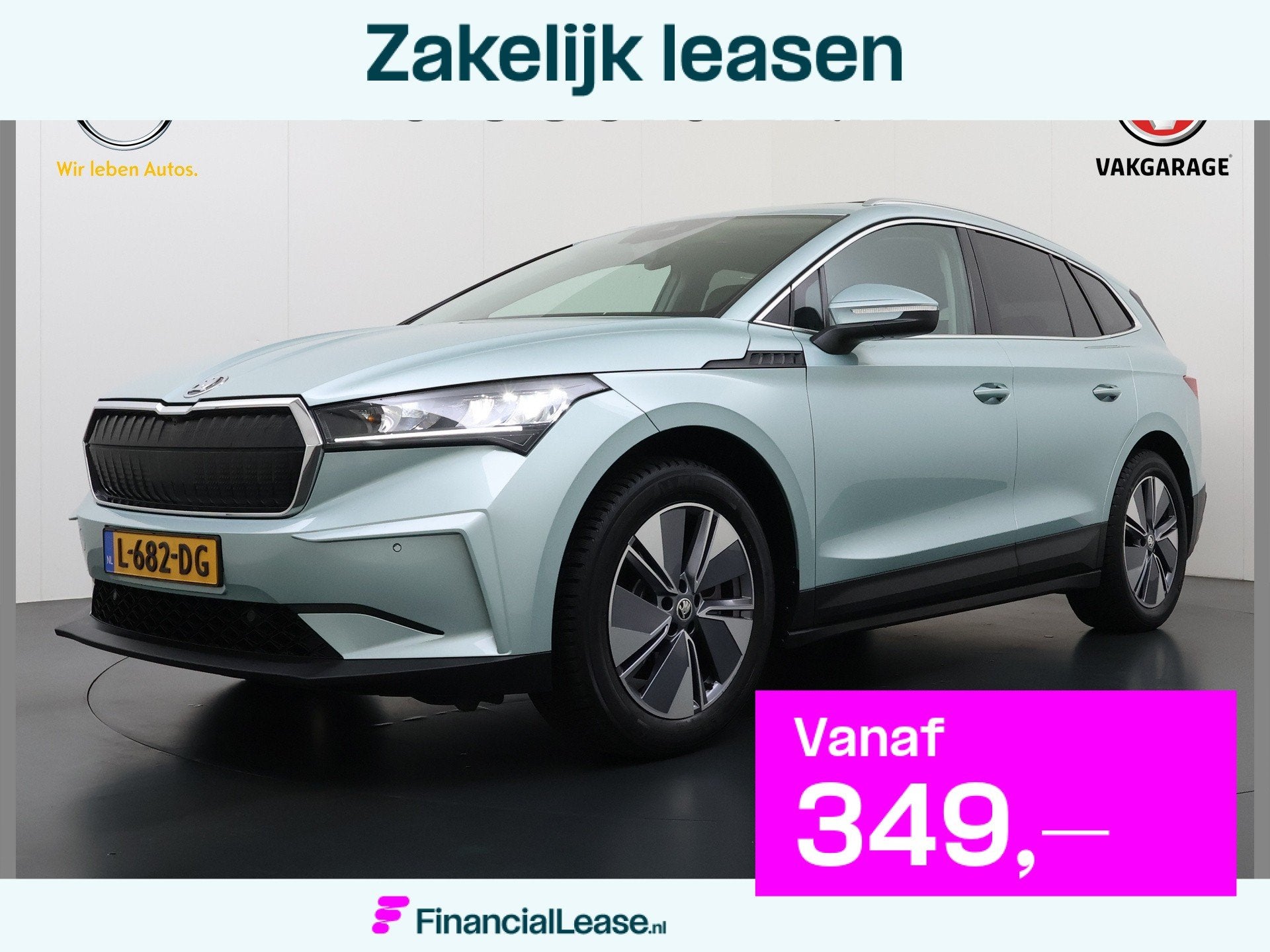 Skoda Enyaq iV 80 Pano-Dak Adap.Cruise Camera Navi Apple Car, Automaat, Achterwielaandrijving, Gebruikt, Zwart