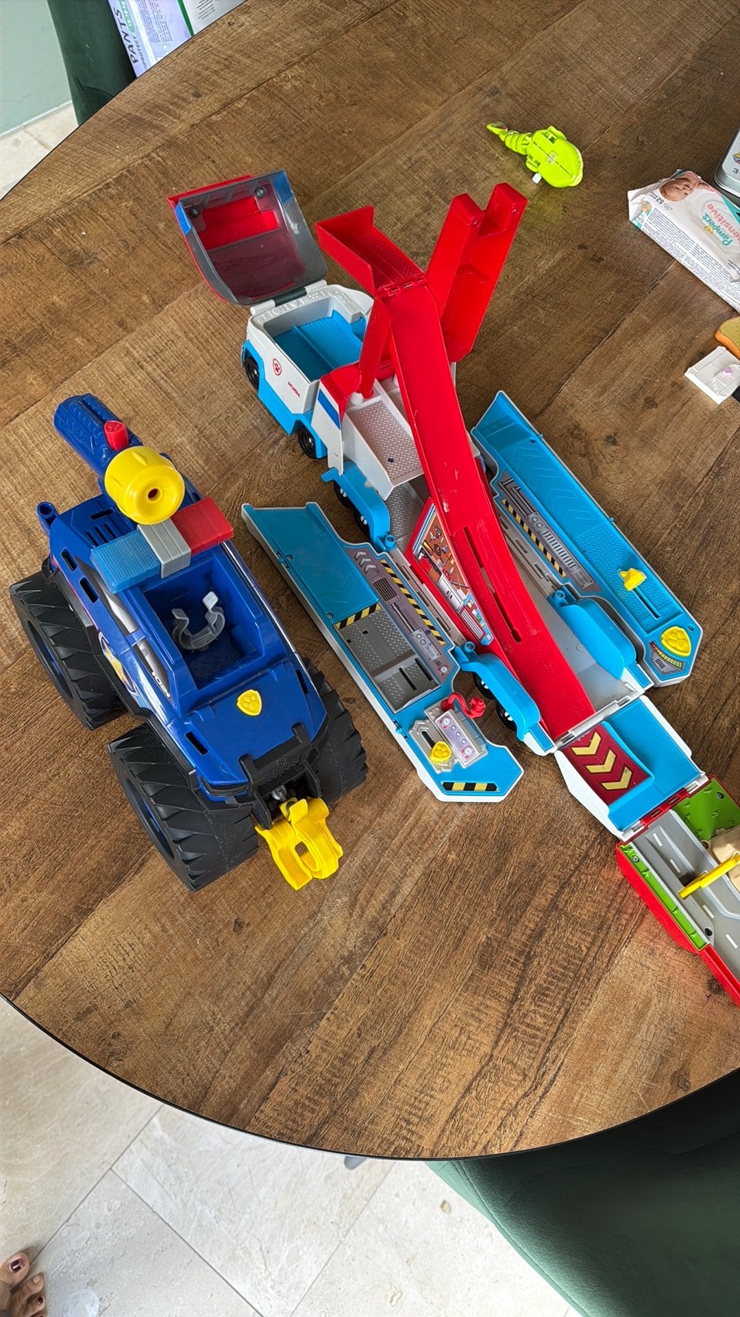 Paw patrol bus en auto, Kinderen en Baby's, Ophalen, Gebruikt