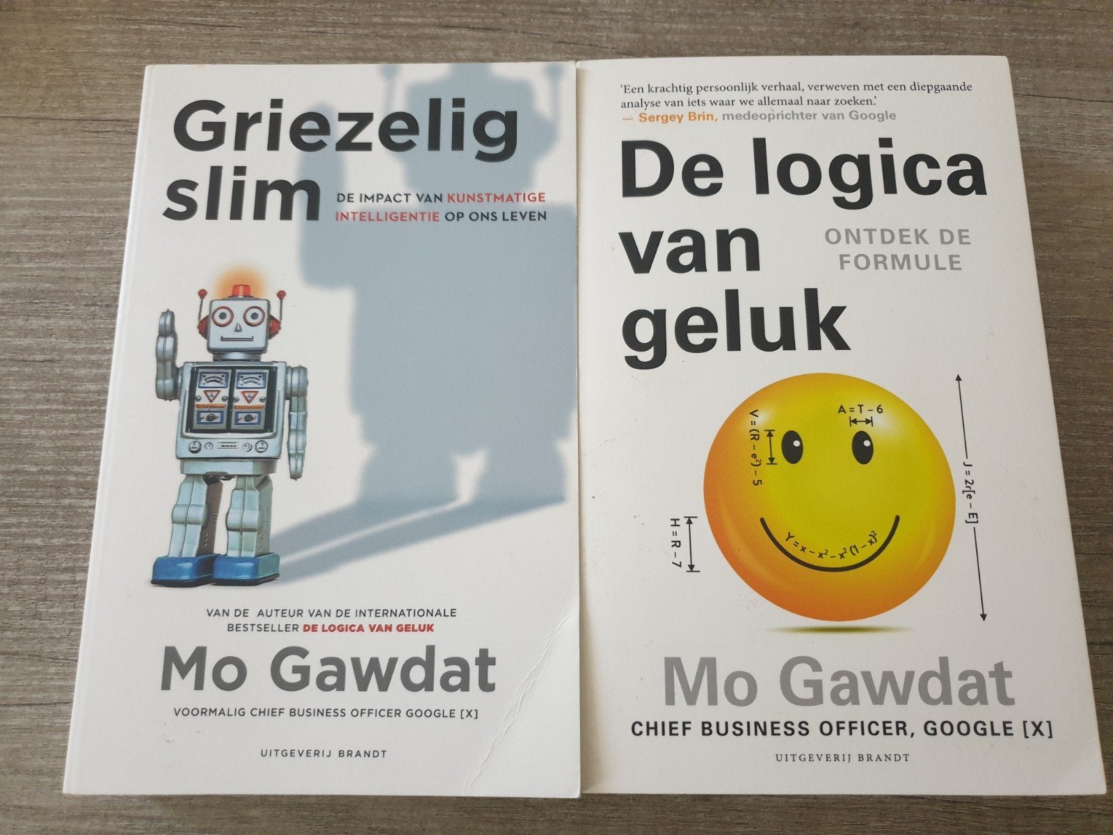 Mo Gawdat Boeken: De Logica van Geluk & Griezelig Slim, Boeken, Ophalen of Verzenden, Gelezen, Mo Gawdat