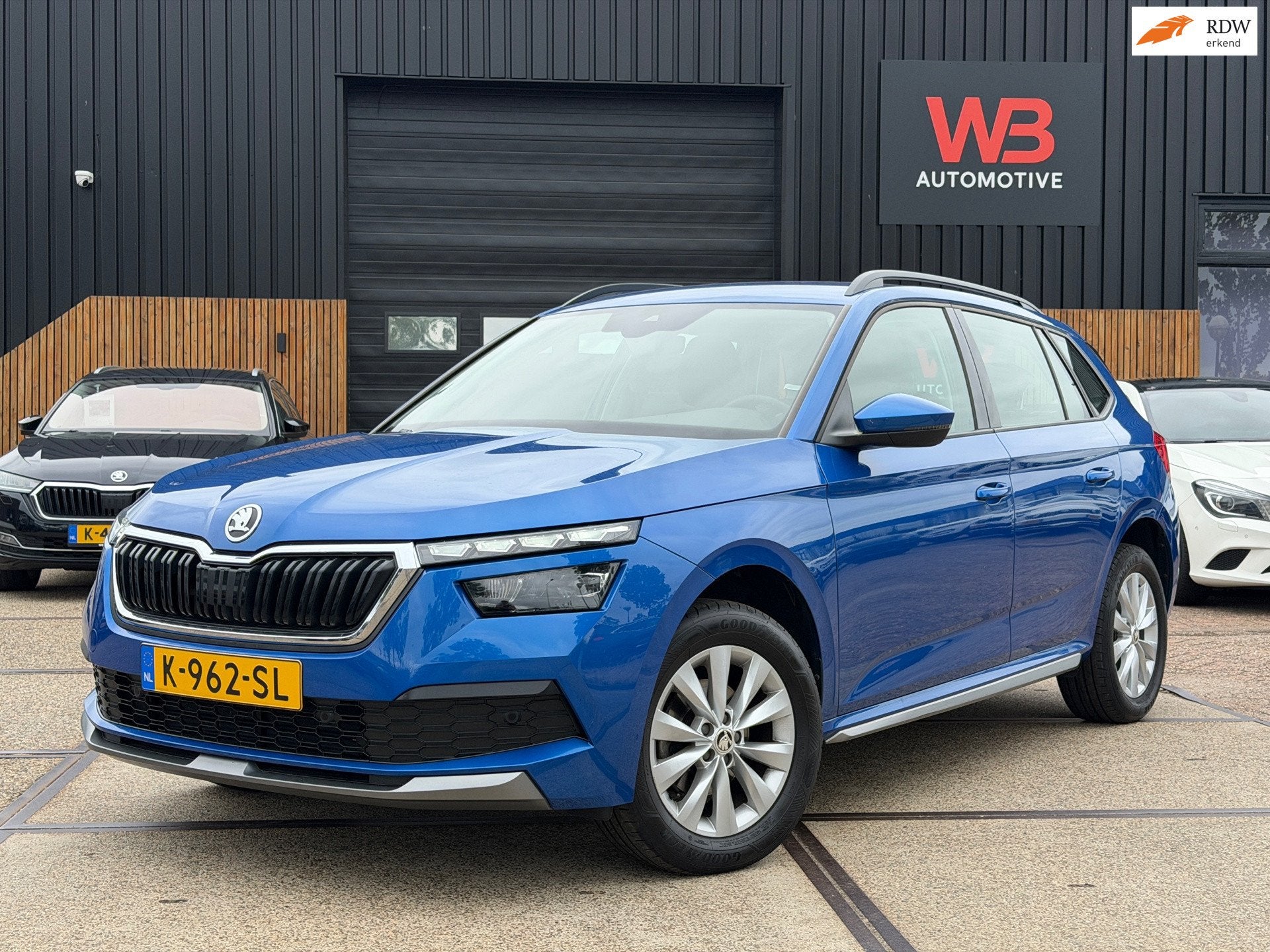 Skoda Kamiq 1.0 TSI Business Cruise Clima Stoelverwarming Ca, Gebruikt, Euro 6, Blauw, 49 €/maand