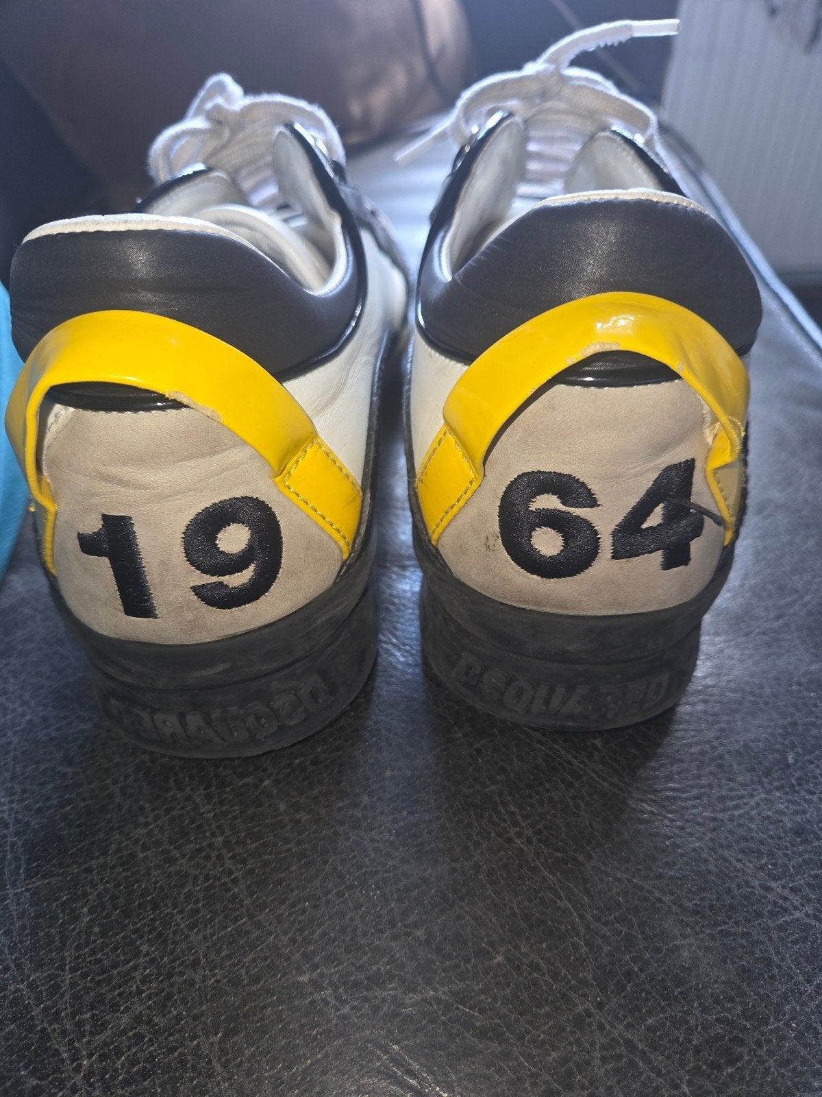 Dsquared2 Sneakers - Wit/Zwart/Geel - Maat 42, Dsquared2, Wit, Ophalen of Verzenden, Sneakers of Gympen