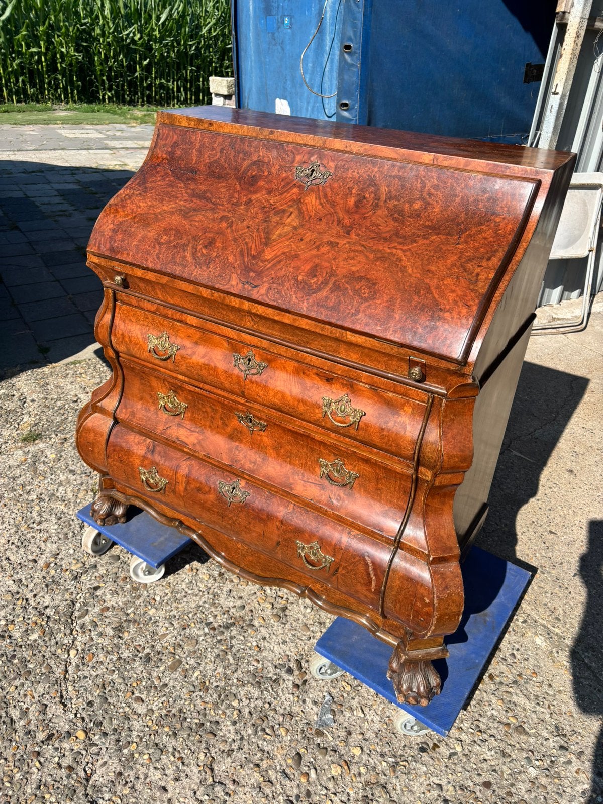 Antieke secretaire (teab), Ophalen