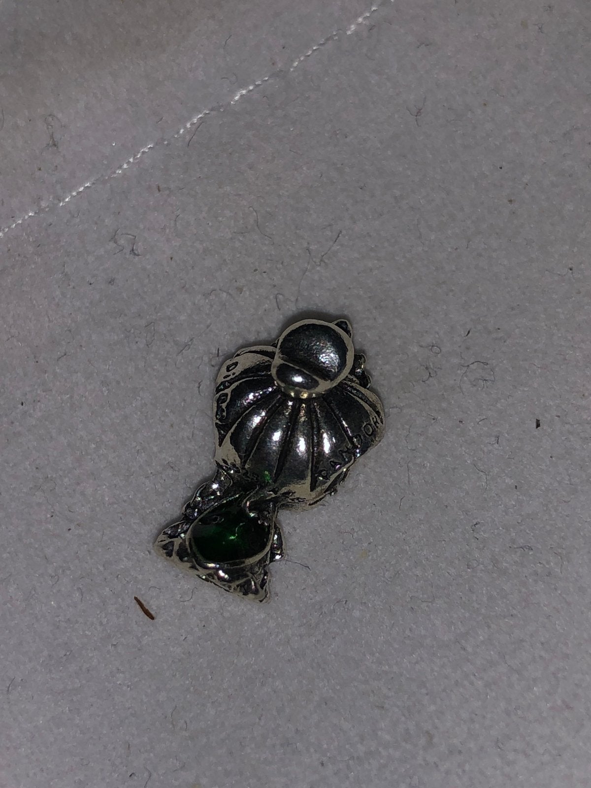 Zilveren Disney Prinses Bedel met Logo, Overige merken, Gebruikt, Ophalen of Verzenden, 1 bedel