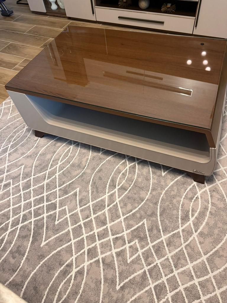Te Koop Salon Tafel nette staat, Teakhout, 50 tot 100 cm, 100 tot 150 cm, Ophalen of Verzenden