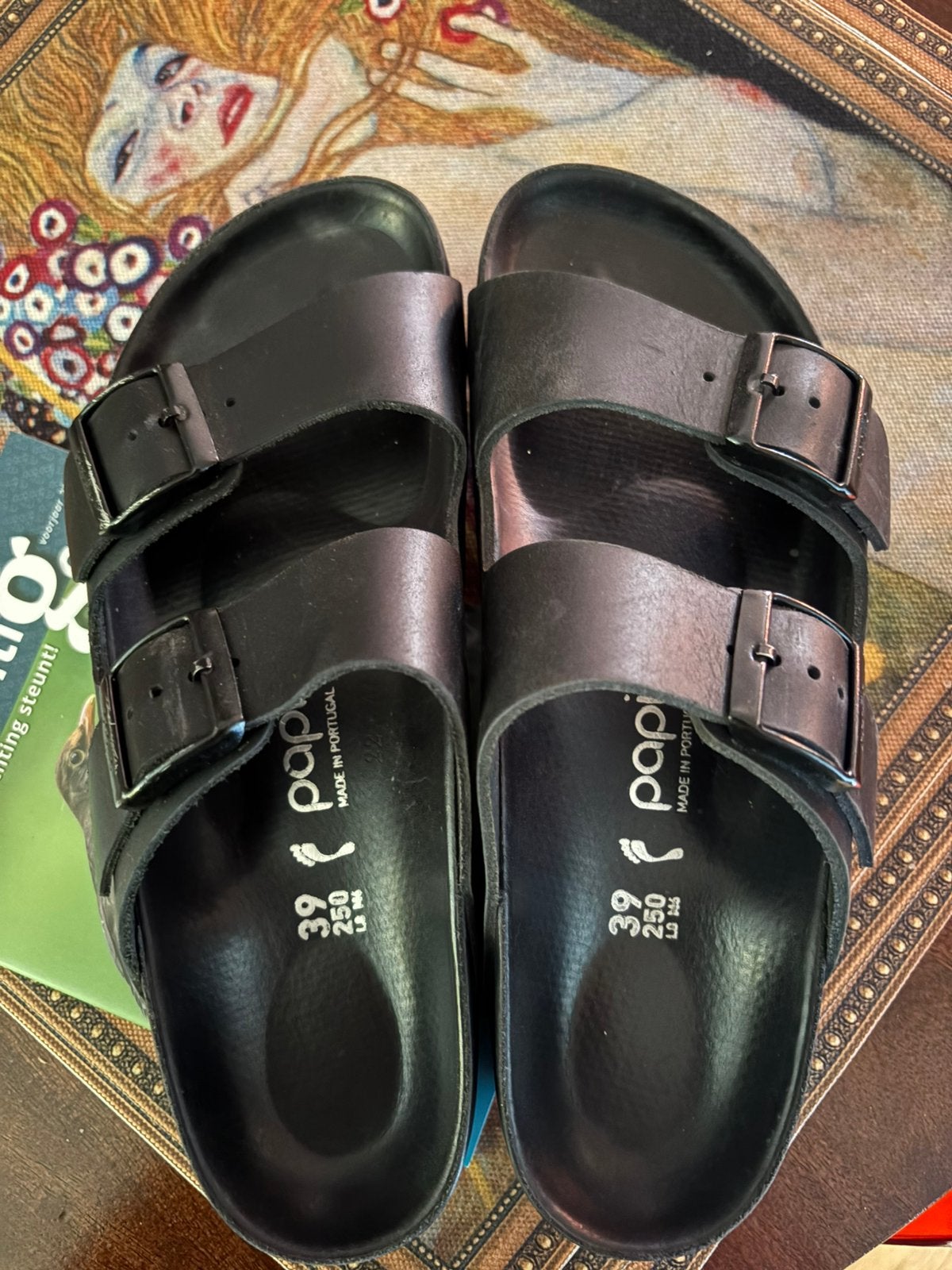 Birkenstock Arizona PAP Flex Platform maat 39, Zwart, Zo goed als nieuw, Sandalen of Muiltjes, Ophalen of Verzenden