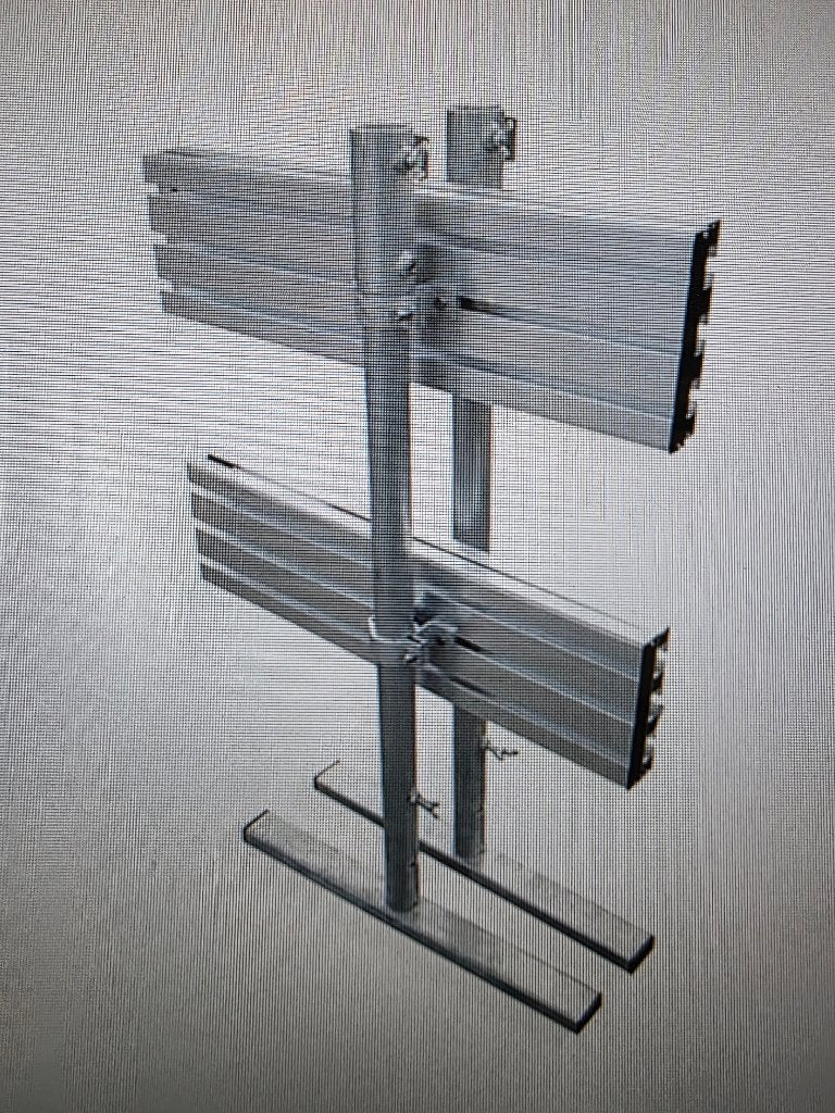Afzethekken (2) inklapbaar 150cm reflecterend compleet, Ophalen, Zo goed als nieuw