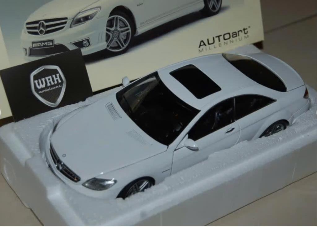 1:18 MERCEDES CL 63 AMG white Autoart 76167 UNIEK WRH, Hobby en Vrije tijd, Modelauto's | 1:18, Verzenden, Zo goed als nieuw, Auto