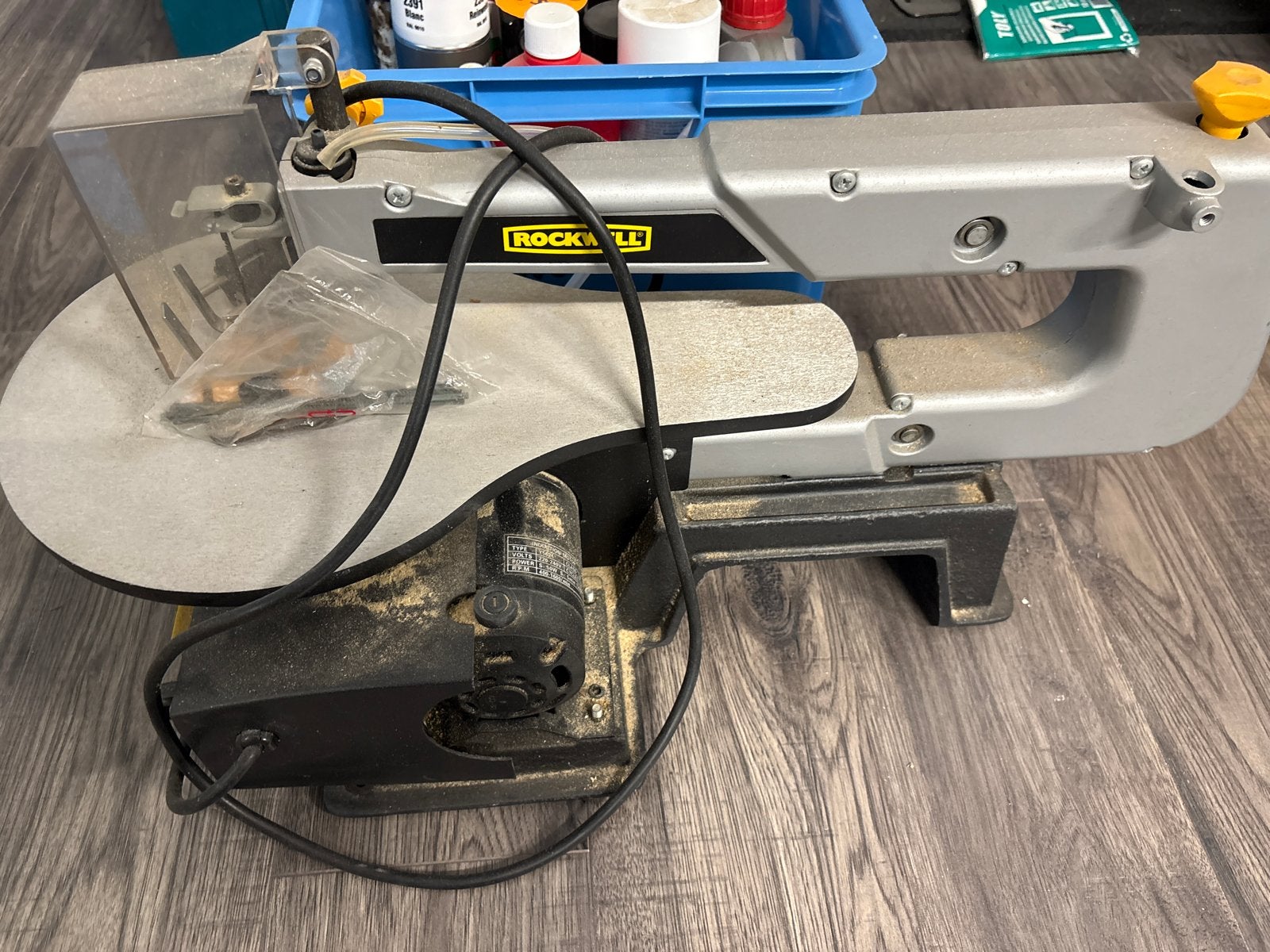 Rockwell Figuurzaag - Gebruikt maar functioneel, Doe-het-zelf en Verbouw, Gereedschap | Zaagmachines, Ophalen, Minder dan 30 mm