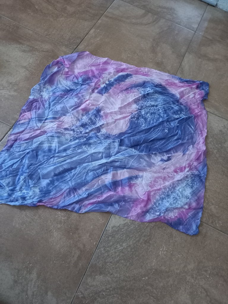 Leuke vintage sjaal - zgan, Kleding | Dames, Mutsen, Sjaals en Handschoenen, Ophalen of Verzenden, Zo goed als nieuw, Maat 46/48 (XL) of groter