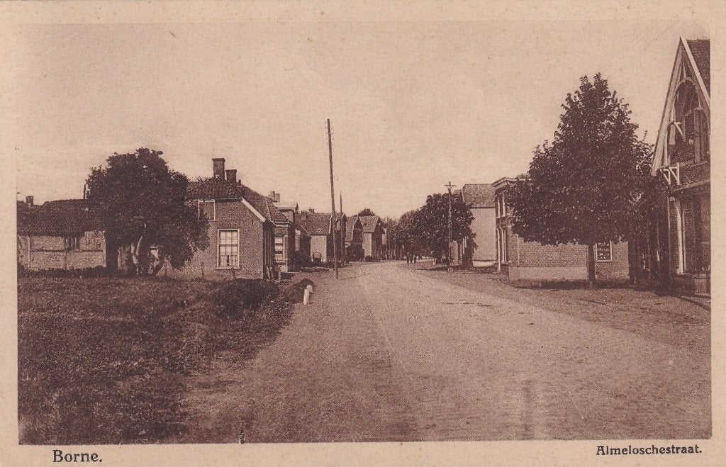 Borne, 1923., Verzamelen, Ansichtkaarten | Nederland, Verzenden, 1920 tot 1940, Gelopen, Overijssel