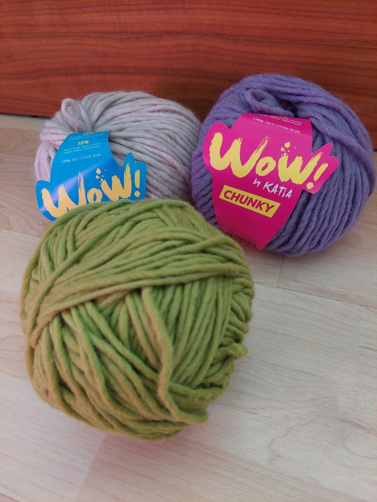 Katia Wow chunky 3x  wol alpaca, Ophalen of Verzenden, Nieuw, Breien of Haken, Wol of Garen