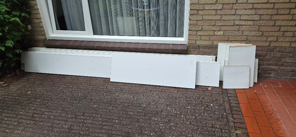 planken, Doe-het-zelf en Verbouw, Hout en Planken, Ophalen, Gebruikt, Minder dan 25 mm, 200 tot 250 cm
