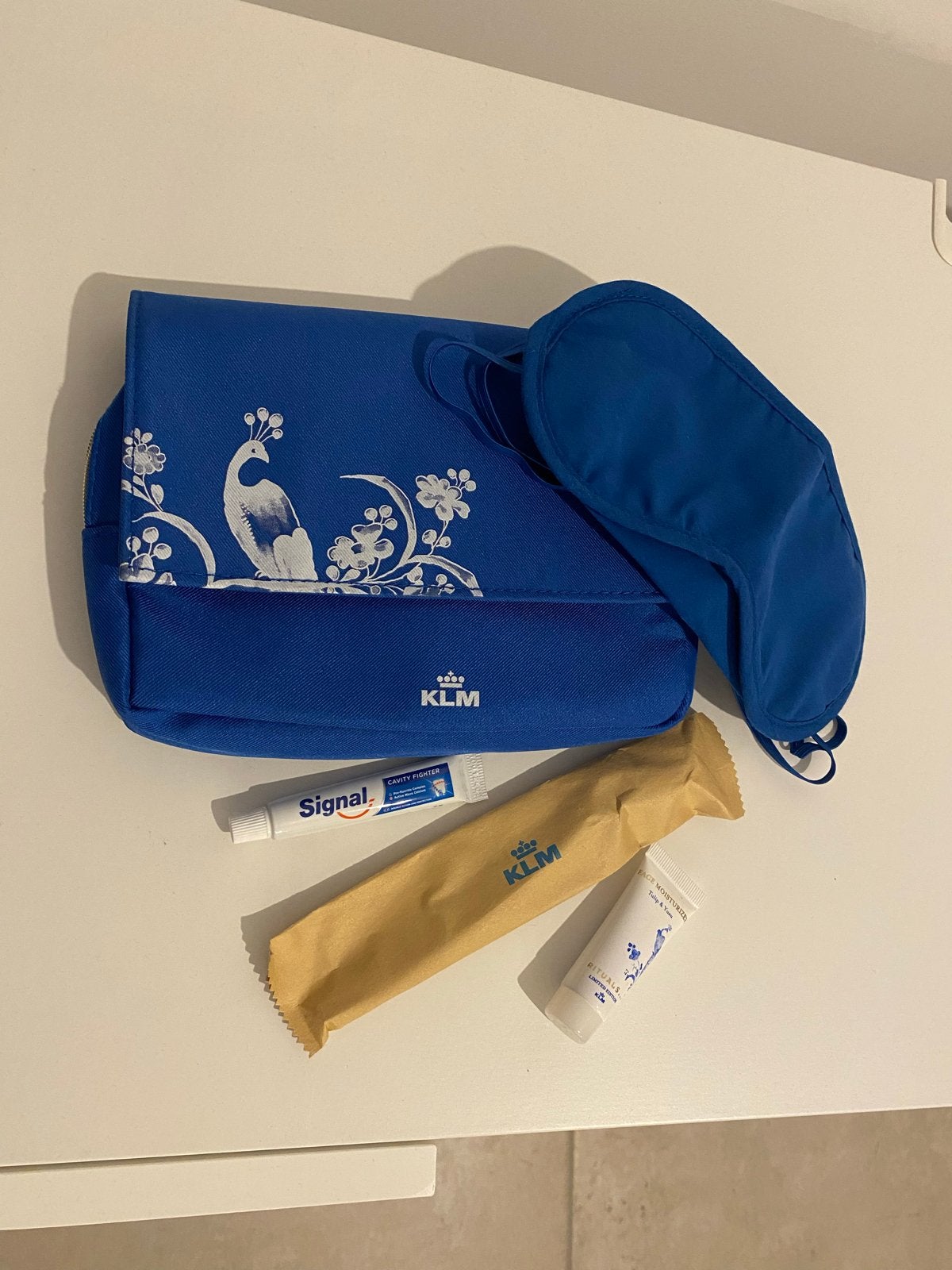 KLM en Rituals toilettasje, Sieraden, Tassen en Uiterlijk, Ophalen of Verzenden, Nieuw, Blauw, Heer of Dame