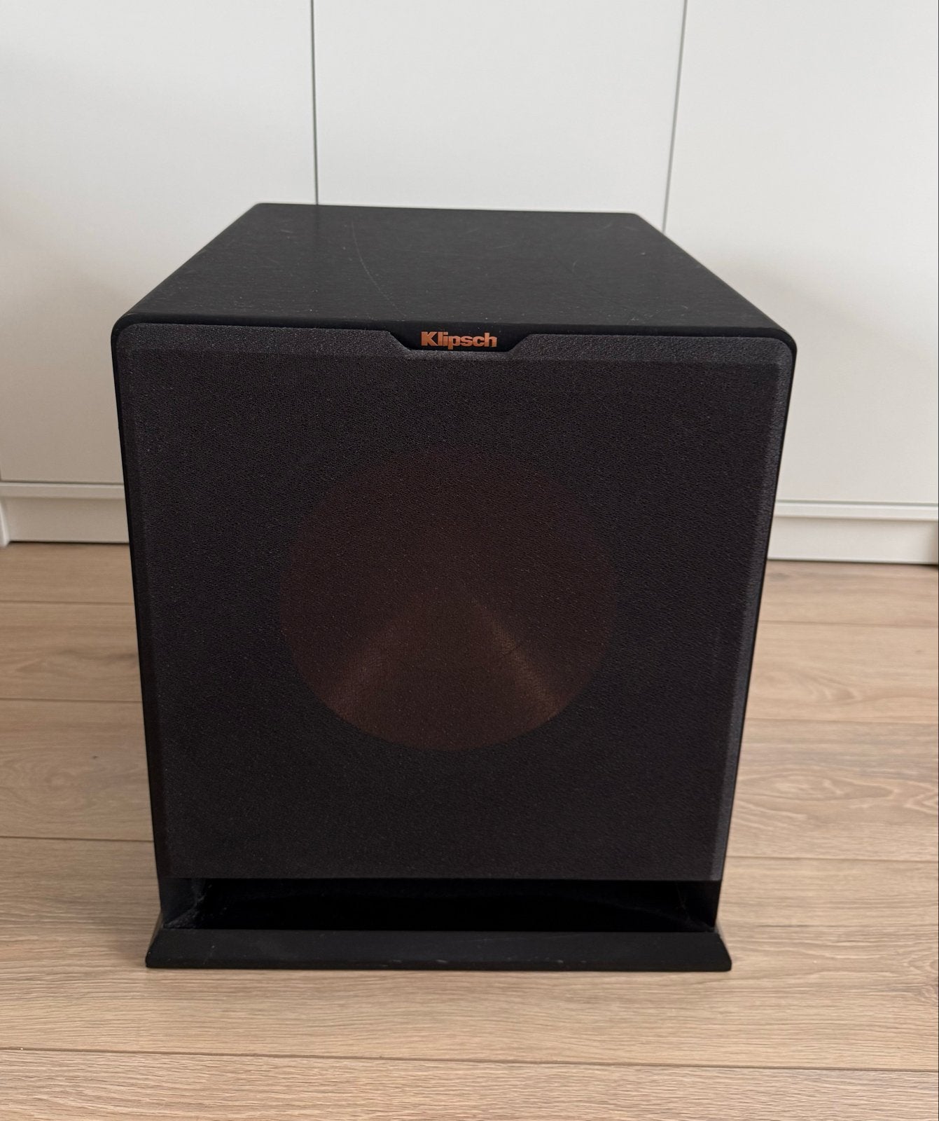 Klipsch R-112SW Subwoofer - Krachtige Bass, Gebruikt, Subwoofer, Basreflex, Ophalen