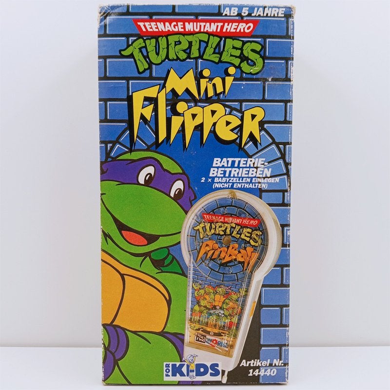 TMNT Pinball Mirage Studios 1991 Mini Flipper, Ophalen of Verzenden, Zo goed als nieuw
