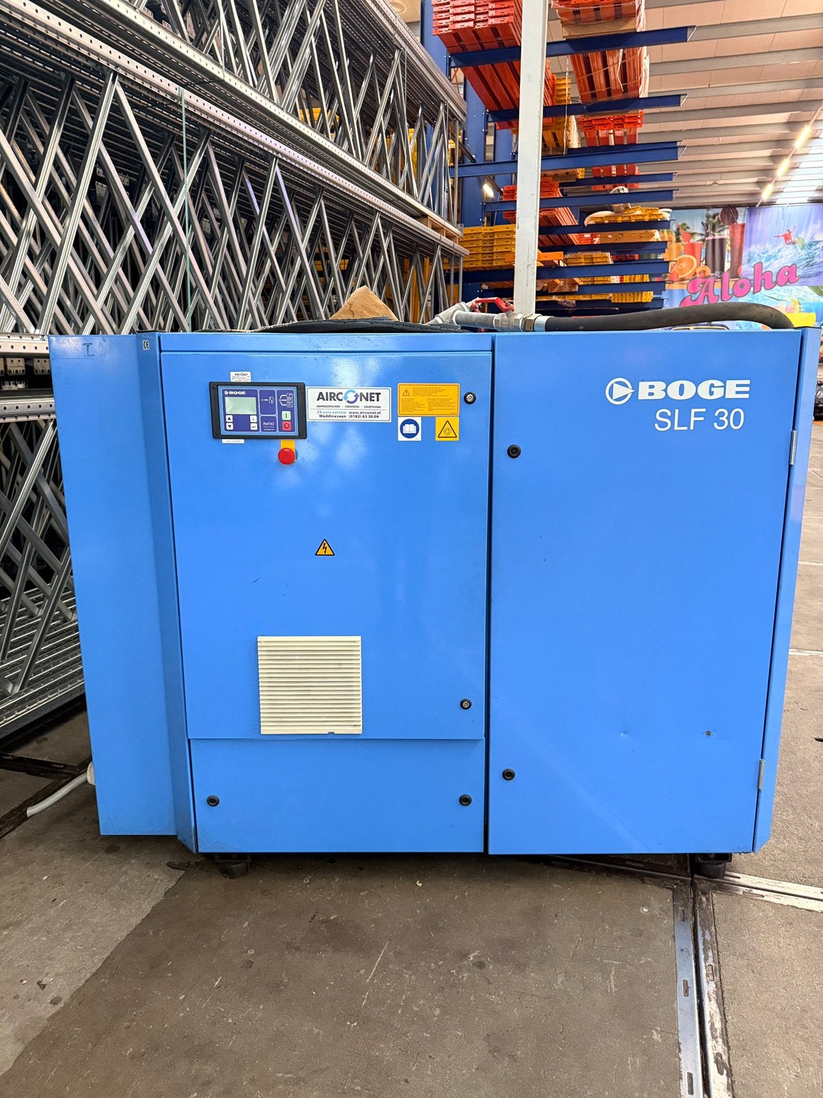 Te Koop: BOGE SLF 30 Schroefcompressor + 1 kleine, Ophalen of Verzenden
