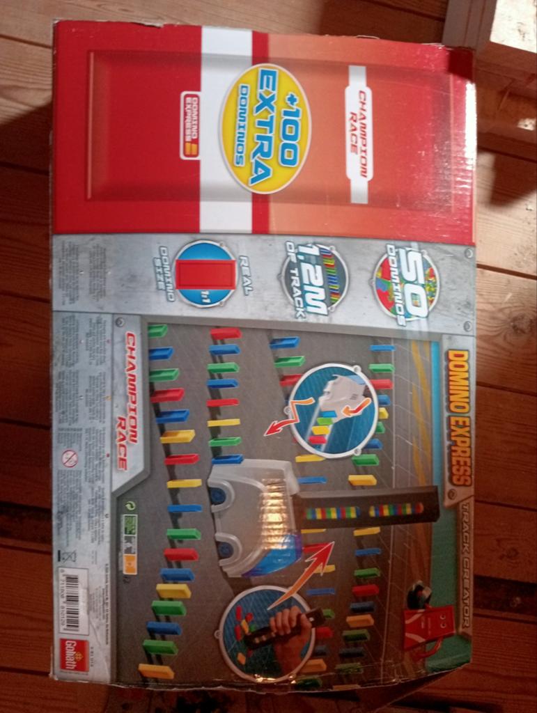 Domino Express Champion Race met zelfrijdende steenlegger, Kinderen en Baby's, Speelgoed | Overig, Ophalen of Verzenden, Gebruikt