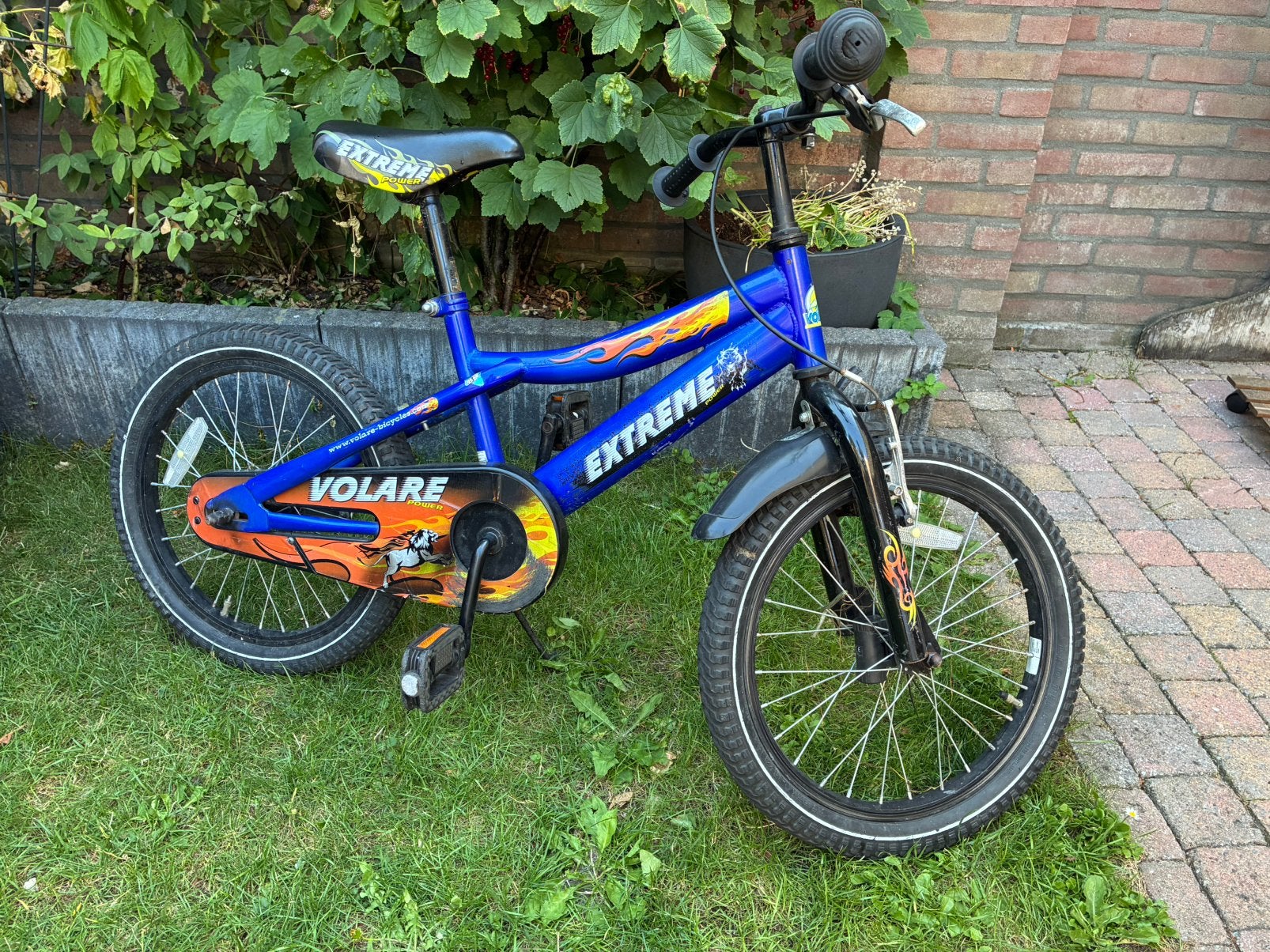 Jongensfiets 18 inch, Fietsen en Brommers, Fietsen | Crossfietsen en BMX, Ophalen, Terugtraprem, Staal, V-brakes