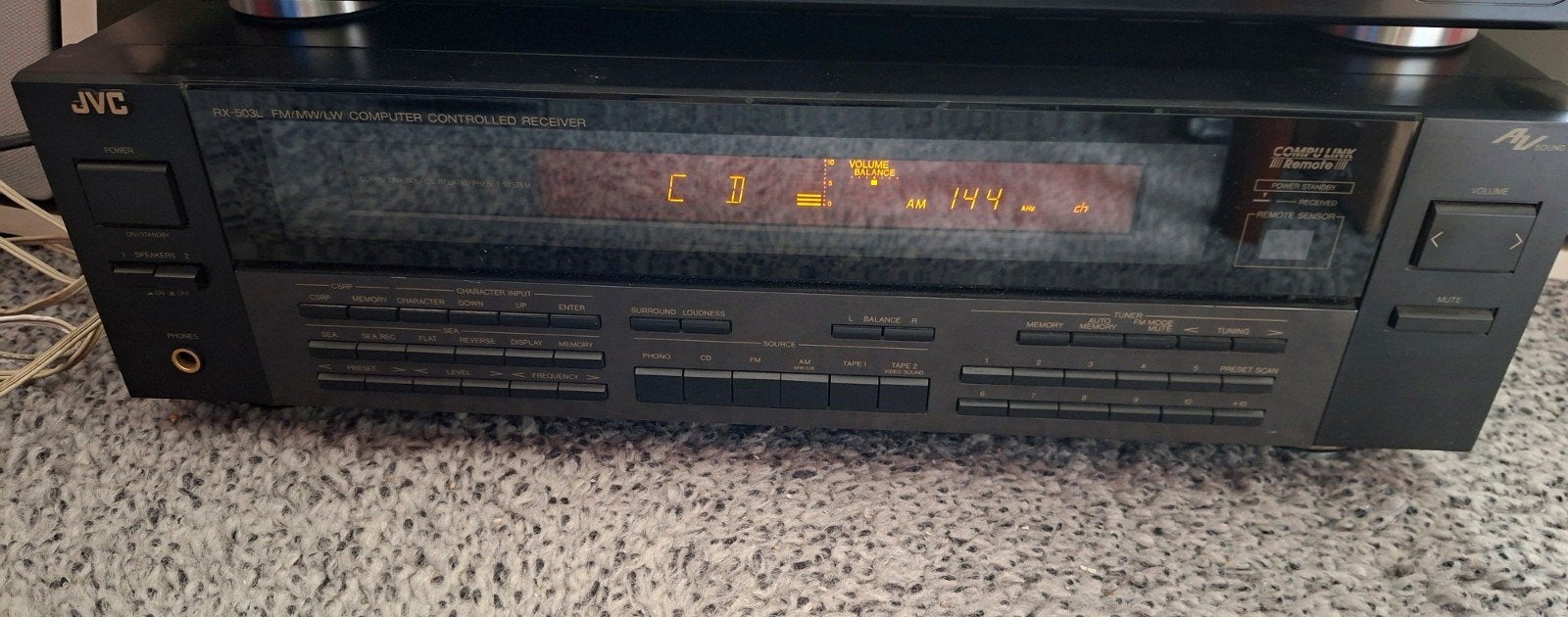 JVC RX-503L FM/MW/LW Computer Controlled Receiver, Ophalen, Gebruikt, 60 tot 120 watt, JVC