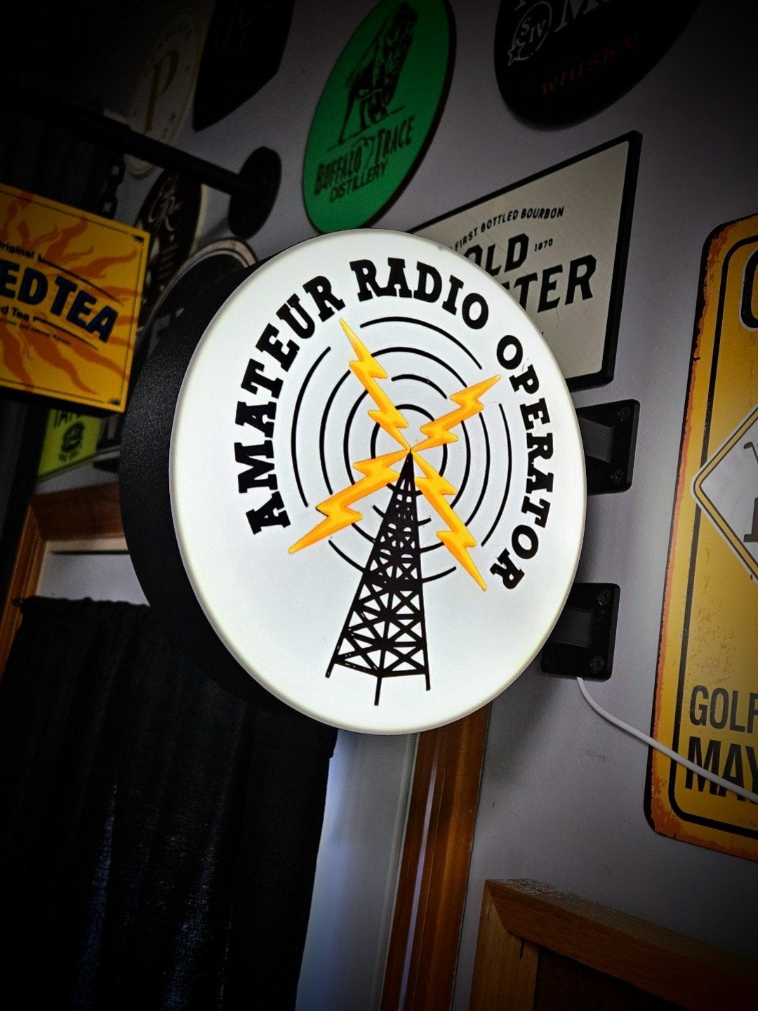 Amateur Radio Operator Lichtbak / Reclamebord, Ophalen of Verzenden, Zo goed als nieuw