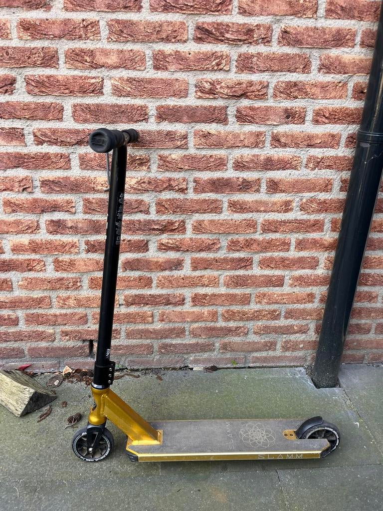 Slam stuntstep goud, Fietsen en Brommers, Steps, Ophalen, Gebruikt, Gewone step