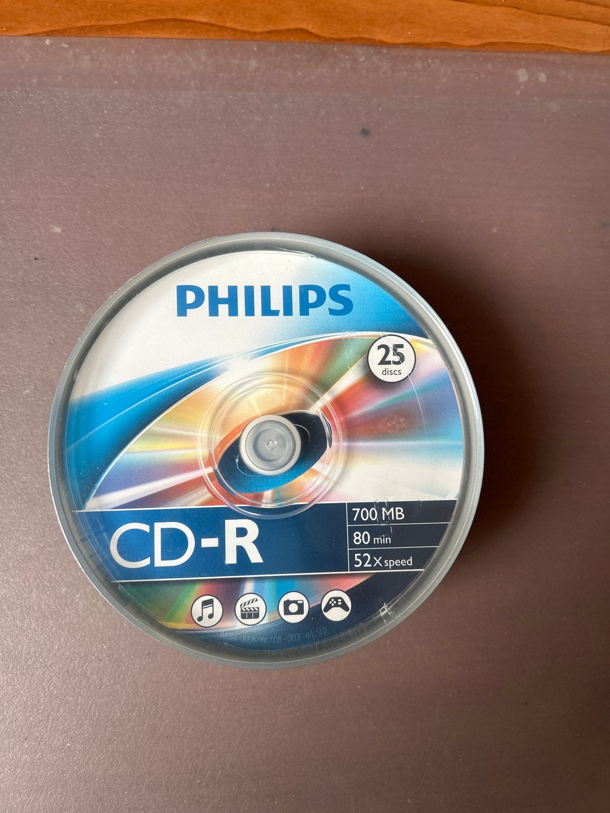 Philips CD-R 700 MB 80 min 52x speed (25 stuks), Ophalen of Verzenden, Nieuw, Cd, Op spindel