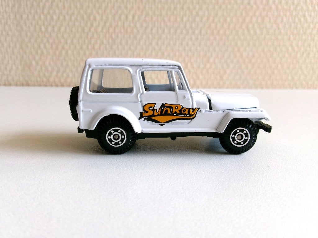Jeep CJ-7 Sun Ray wit Welly (geen ovp), Ophalen of Verzenden, Gebruikt, Auto
