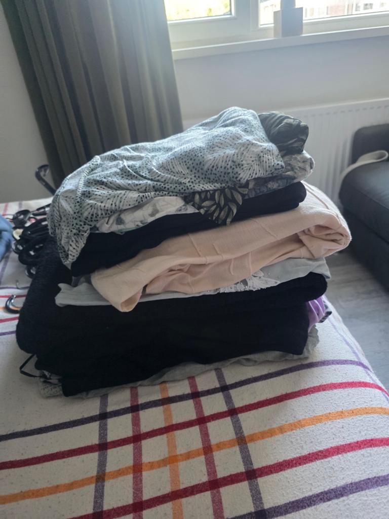 Stapel shirts en tunieken maat 44-48, Ophalen of Verzenden, Gedragen, Maat 46/48 (XL) of groter, Zwart