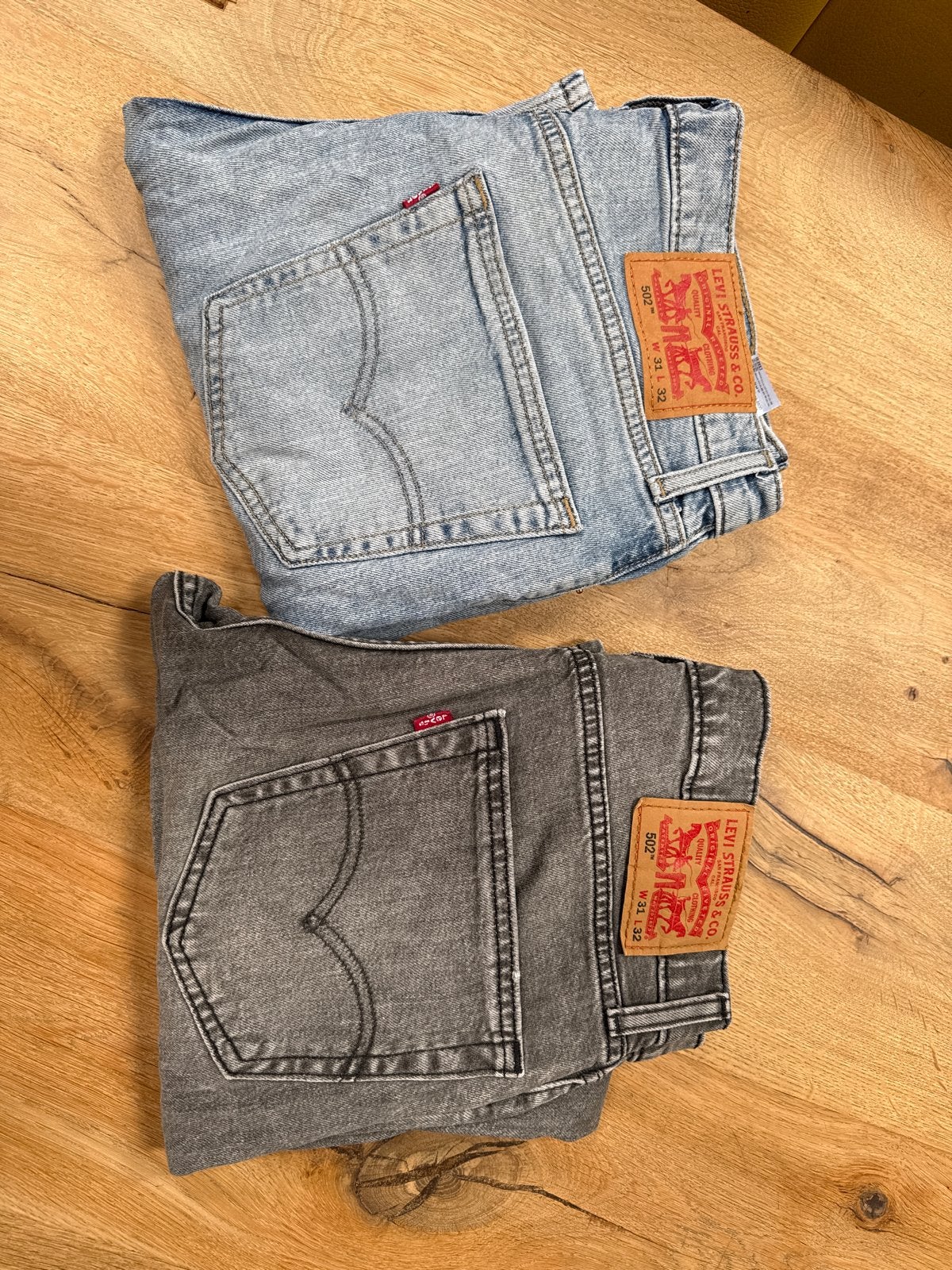 Levi's 502 Spijkerbroek - Regular Taper Fit W31/L32, Ophalen of Verzenden, Zo goed als nieuw, Blauw, W32 (confectie 46) of kleiner