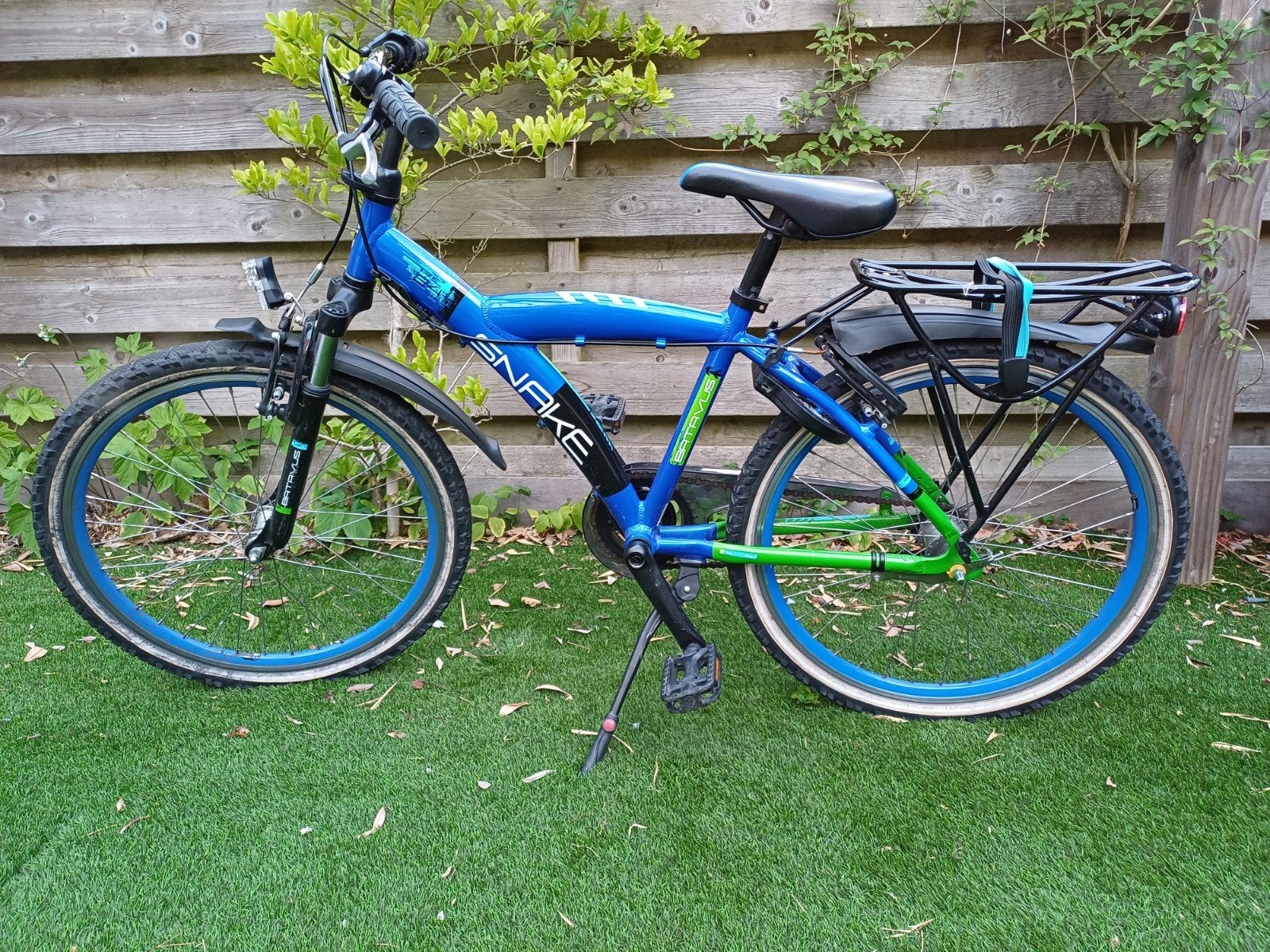 Batavus Snake 24 inch blauw/groen, Ophalen, Versnellingen, Batavus, Gebruikt