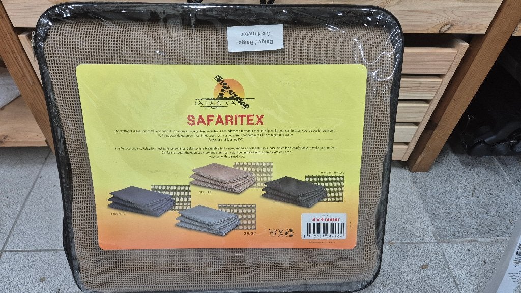 Safarica tenttapijt 3x4m beige, Ophalen, Gebruikt