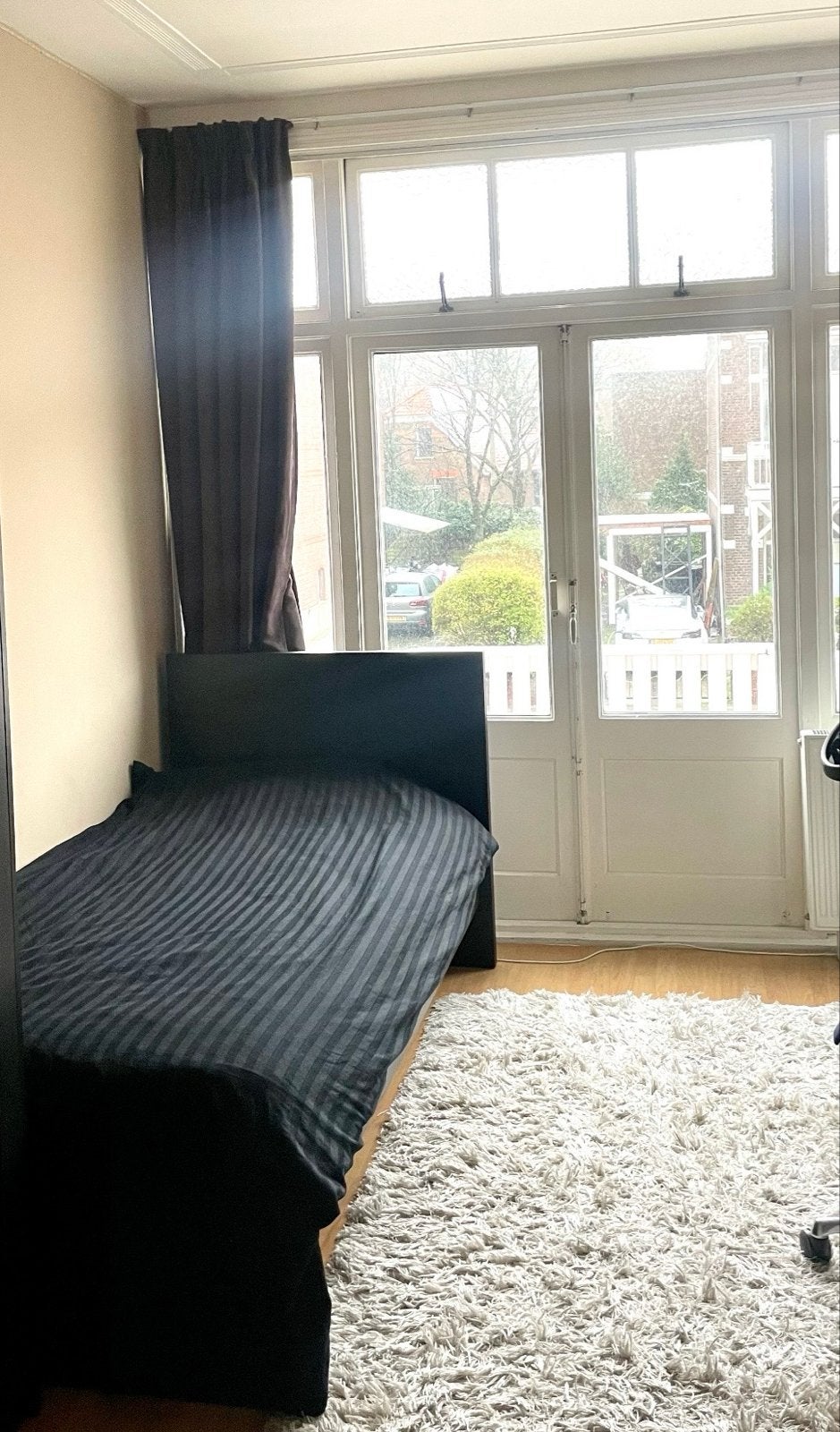 IKEA MALM Bed Zwartbruin 90x200 cm incl lattenbodem, Ophalen, 90 cm, Eenpersoons, Zwart