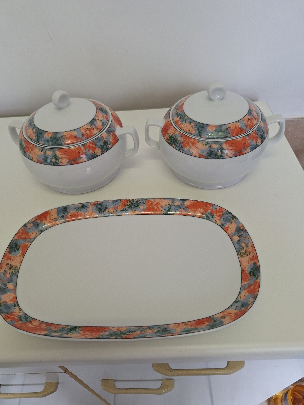 Bavaria Porzellan serveerset met schalen en schotel, Antiek en Kunst, Antiek | Porselein, Ophalen of Verzenden