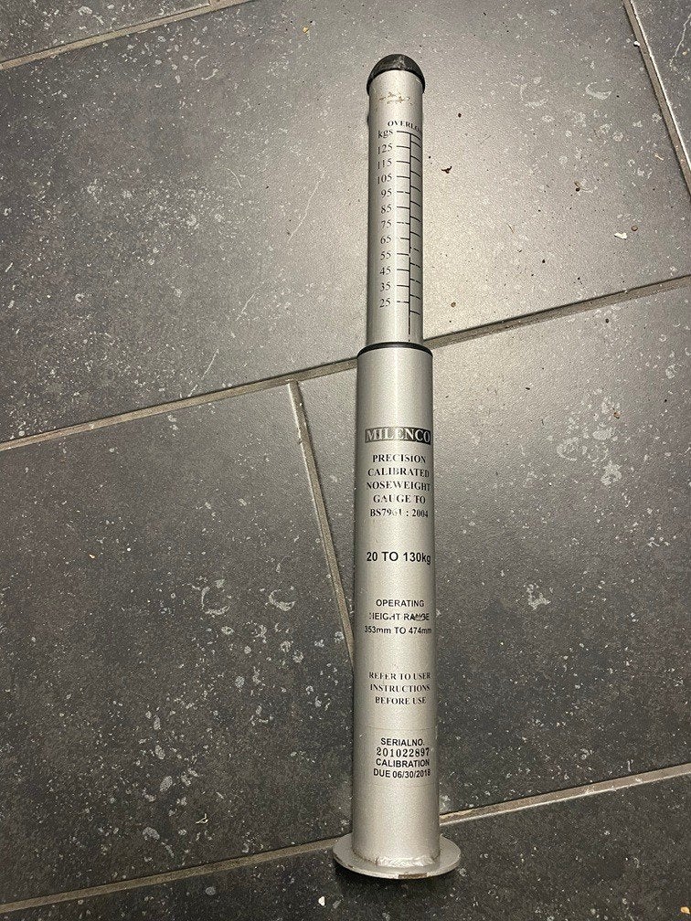 Kogeldrukmeter voor caravan, Ophalen, Gebruikt