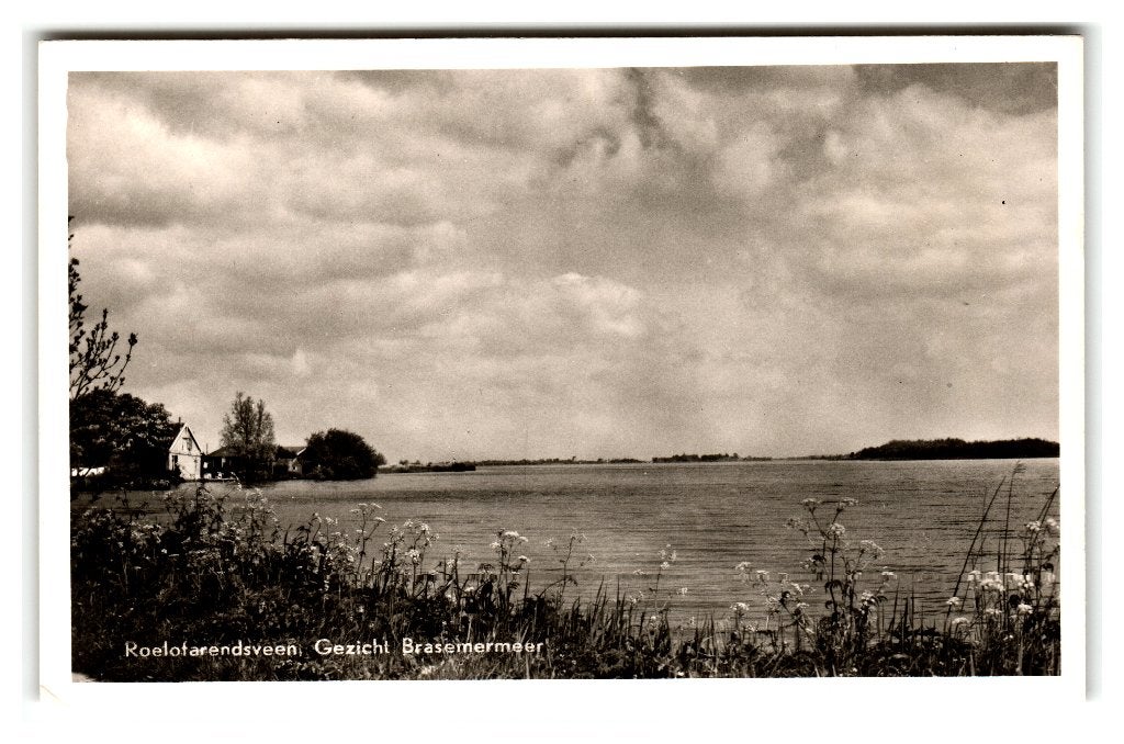 Roelofarendsveen, Gezicht Brasemermeer, Ophalen of Verzenden, 1940 tot 1960, Gelopen, Zuid-Holland