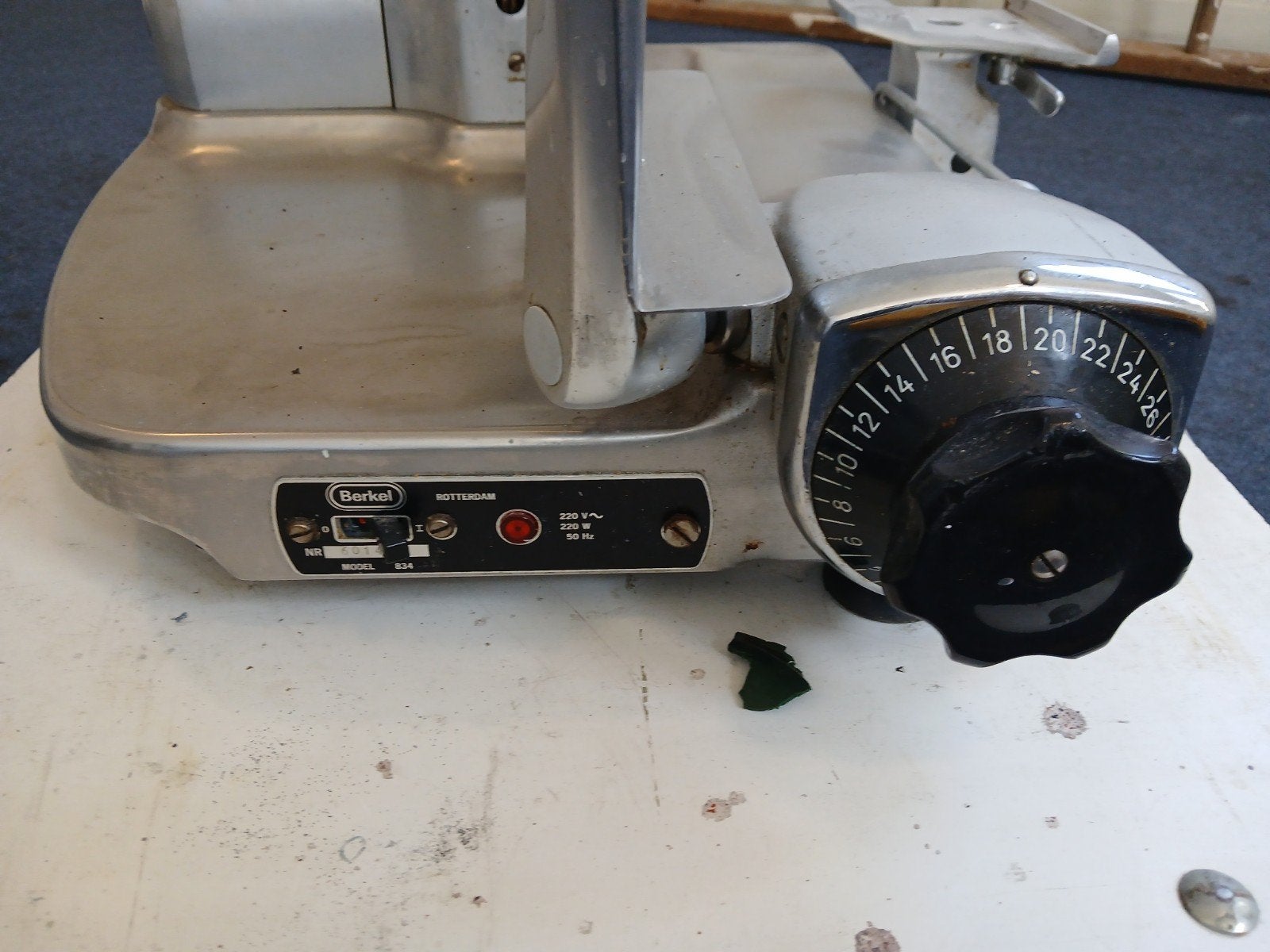 Berkel snijmachine (zonder snijtafel), Ophalen